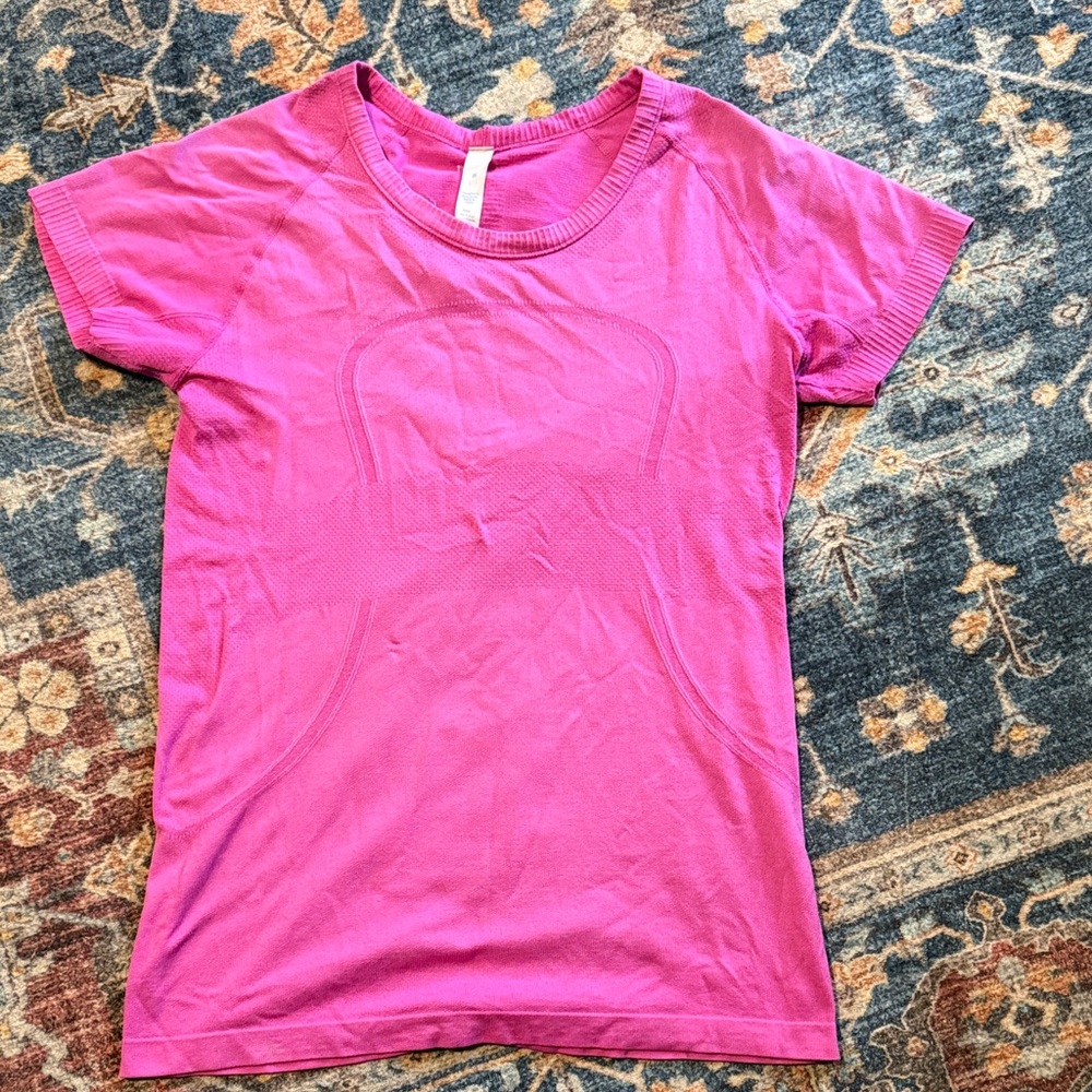 lululemon athletica Pink Short Sleeve Tee